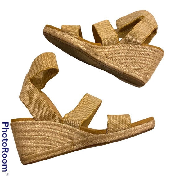 Lucky Brand Mindara wedge sandal woven strappy wedge heel Womens size 8 - Picture 2 of 7